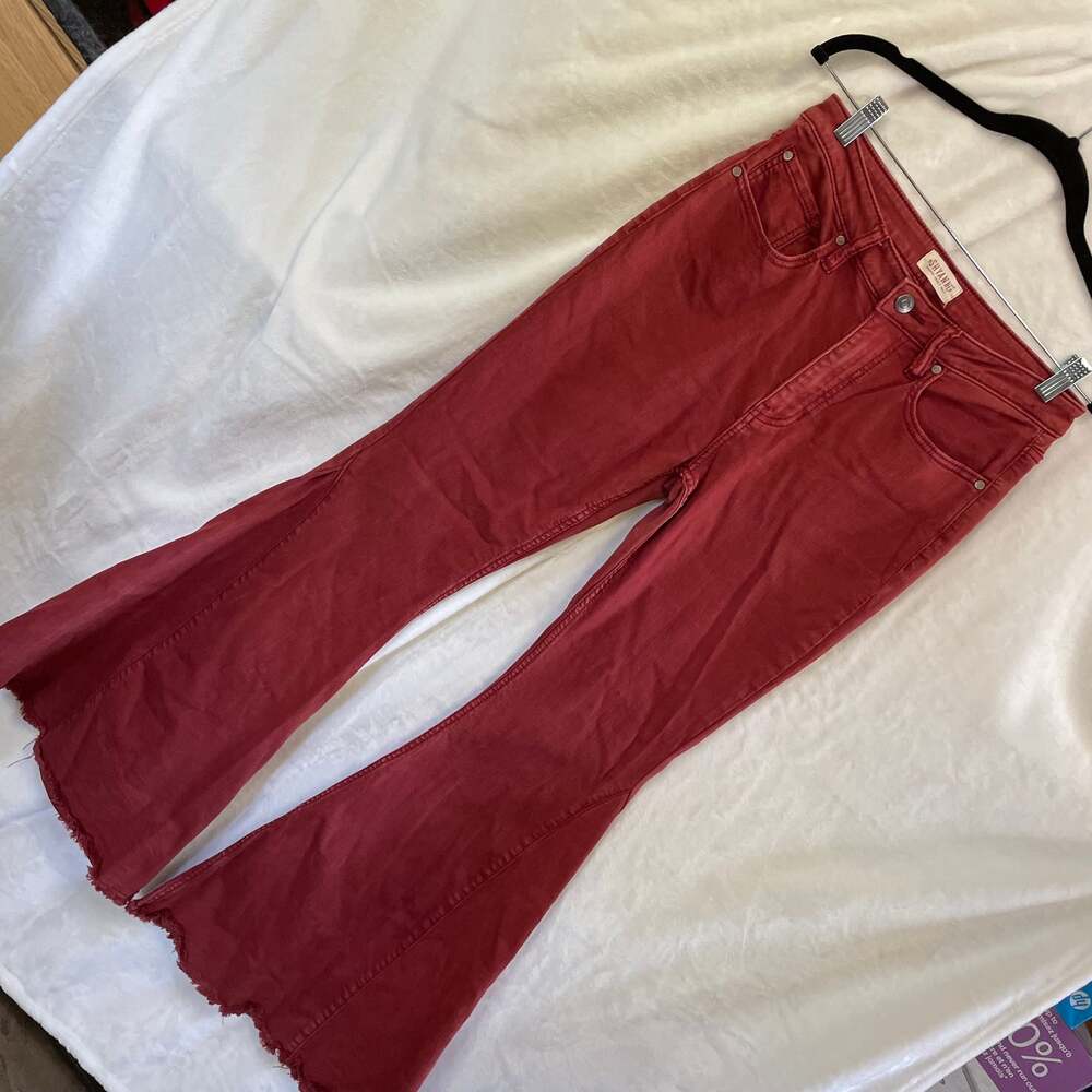 Shyanne Red Flare & Wide Leg Jeans